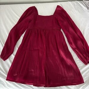 Altar’d State Red Long Sleeve Dress
